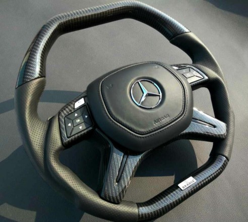 Mercedes-Benz W463 W166 X166 W212 Steering Wheel Carbon Leather